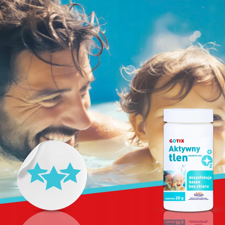 Aktywny Tlen do Basenu Jacuzzi SPA Chemia Basenowa bez Chloru Tabletki