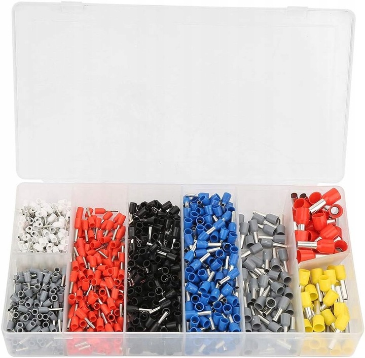 ZACISKARKA PRASKA SZCZYPCE DO KONEKTORÓW KOŃCÓWEK 1200 TULEJEK