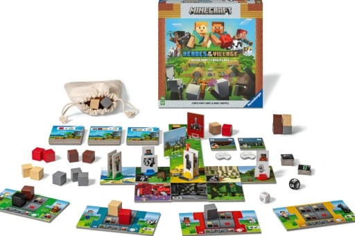 Gra planszowa RAVENSBURGER Minecraft Uratuj wioskę