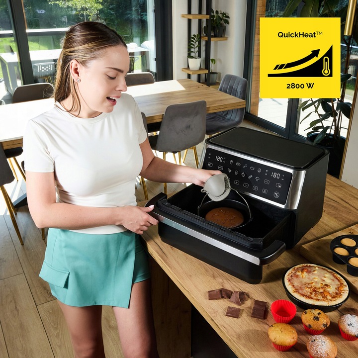 Frytkownica beztłuszczowa 11L Air Fryer Yoer 2800W 12 programów 23