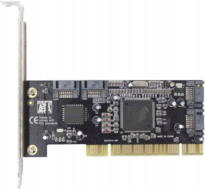 Kontroler Adapter Karta PCI na 4x SATA RAID
