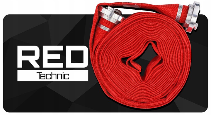 WĄŻ STRAŻACKI PARCIANY DO WODY SZAMBA SZYBKOZŁĄCZKA 2" 20 M 8 BAR