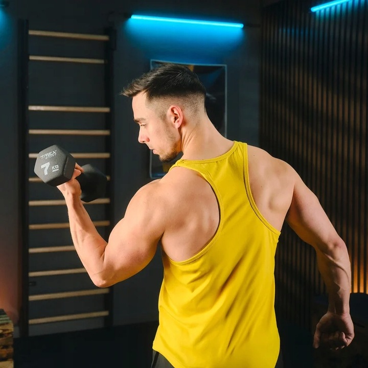 Zestaw 2x8kg hantle żeliwne hantelki ciężarki do ćwiczeń fitness Trex