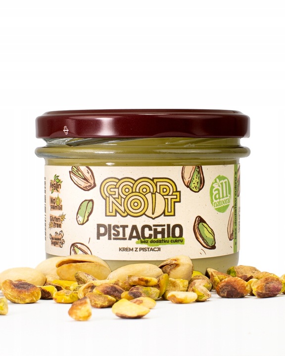 Krem pistacjowy BEZ DODATKU CUKRU PISTACHIO 200g Good Noot