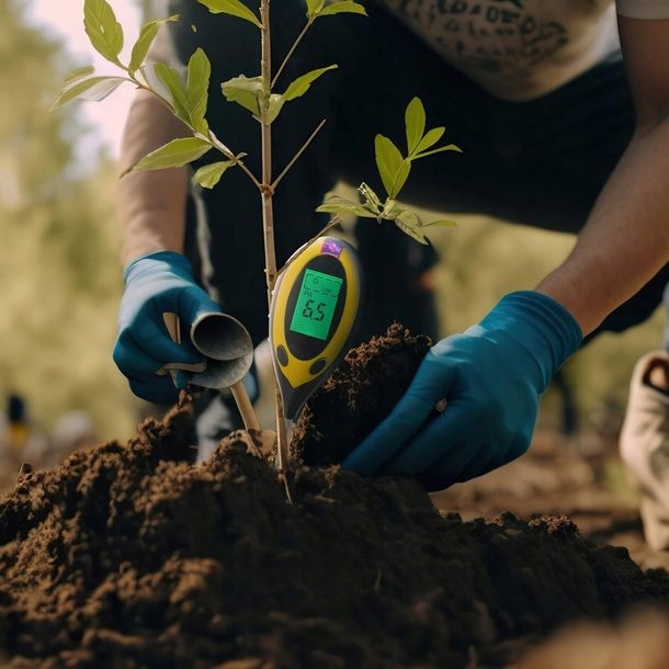 KWASOMIERZ TESTER podłoża GLEBY Ph 4w1 MIERNIK temperatury wilgotności