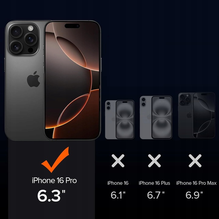 ETUI do IPHONE 16 Pro do Magsafe MATOWE MAGNETYCZNE WZMACNIANE + 2x SZKŁO