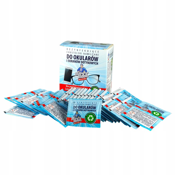 CHUSTECZKI NAWILŻANE DO OKULARÓW MR MAGIC 4x 60SZT