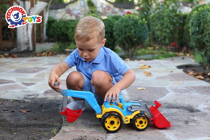 DUZY TRAKTOR Ciągnik z elementami koparki