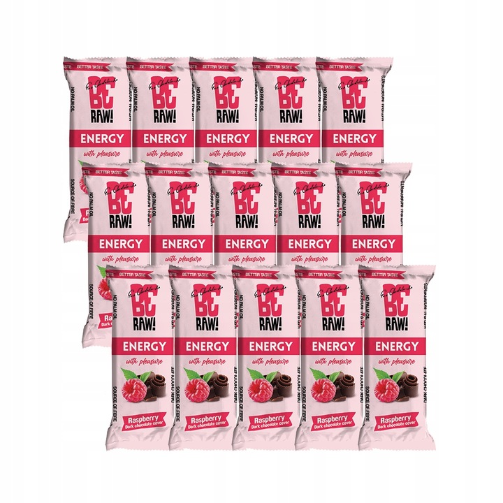 Baton energetyczny BeRAW Energy Raspberry Chocolate malinowy fit