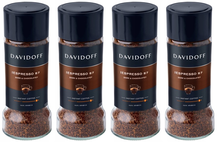 Zestaw x 4 Davidoff ESPRESSO instant kawa 100g