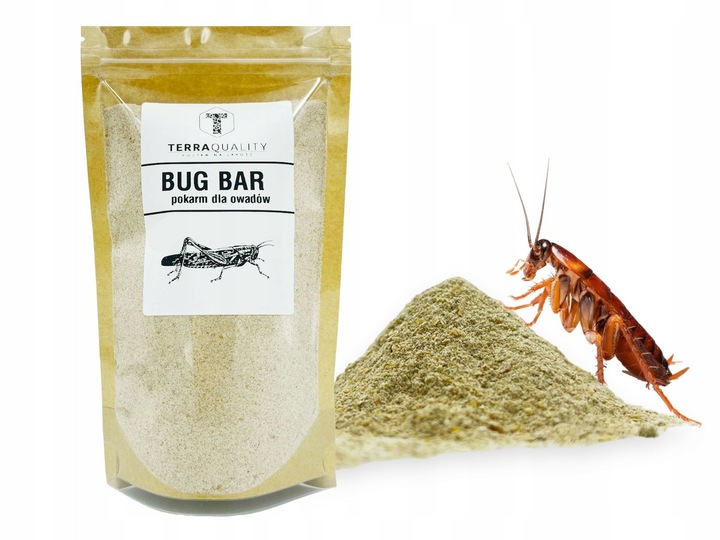 Pokarm Bug Bar 2L pasza dla owadów karmowych jak świerszcze, karaczany