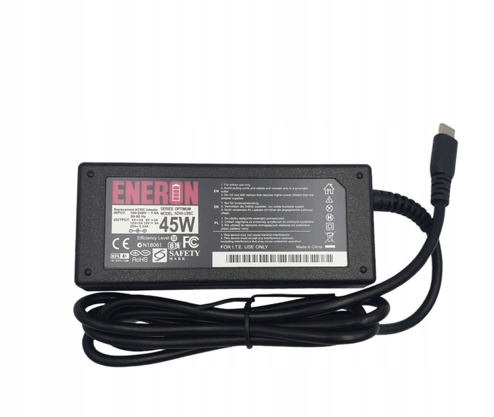 Zasilacz ładowarka do laptopa 45W USB-C + kabel