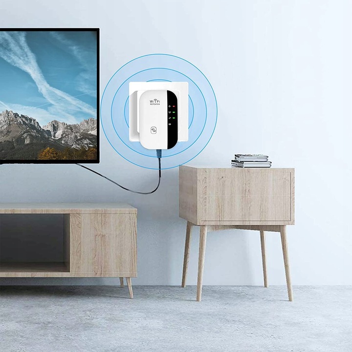 WZMACNIACZ SYGNAŁU WiFi MOCNY ZASIĘG REPEATER 300MB/S NIE PRZERYWA