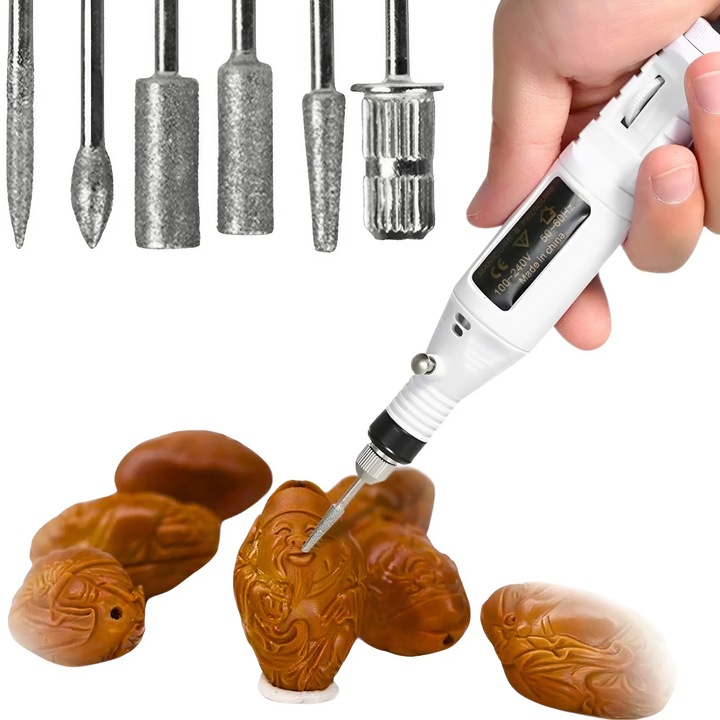 FREZARKA DO PAZNOKCI MANICURE PEDICURE DO USUWANIA HYBRYD ŻELU + FREZY