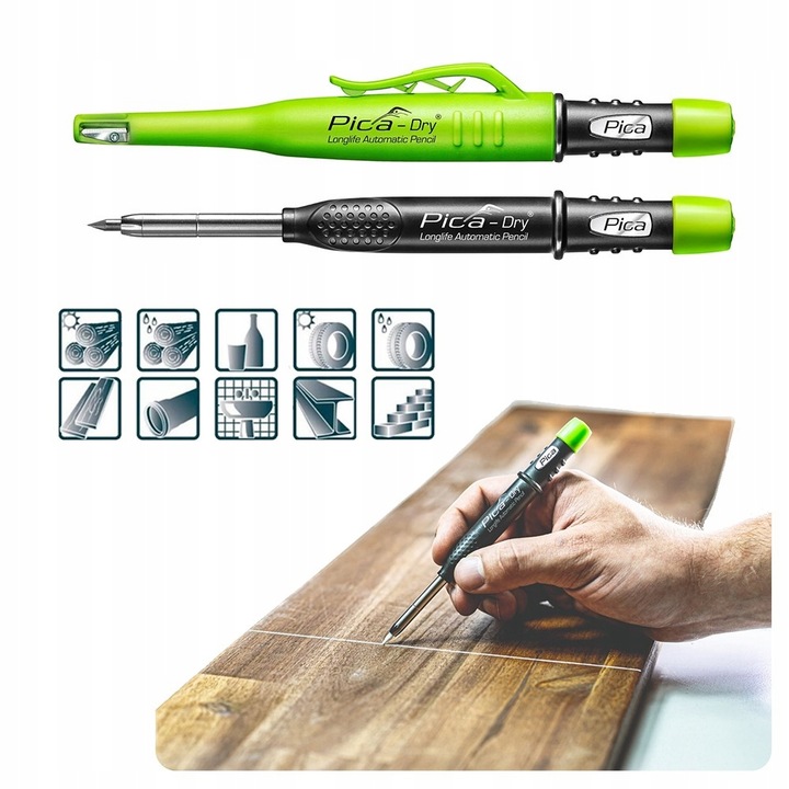 PICA DRY 3030 Znacznik Automatyczny Ołówek Budowlany Stolarski z