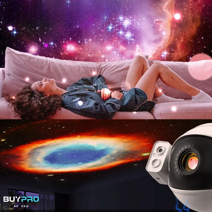 Projektor Gwiazd Lampka Nocna LED USB Planetarium 13x Dysk Planety 4K HD