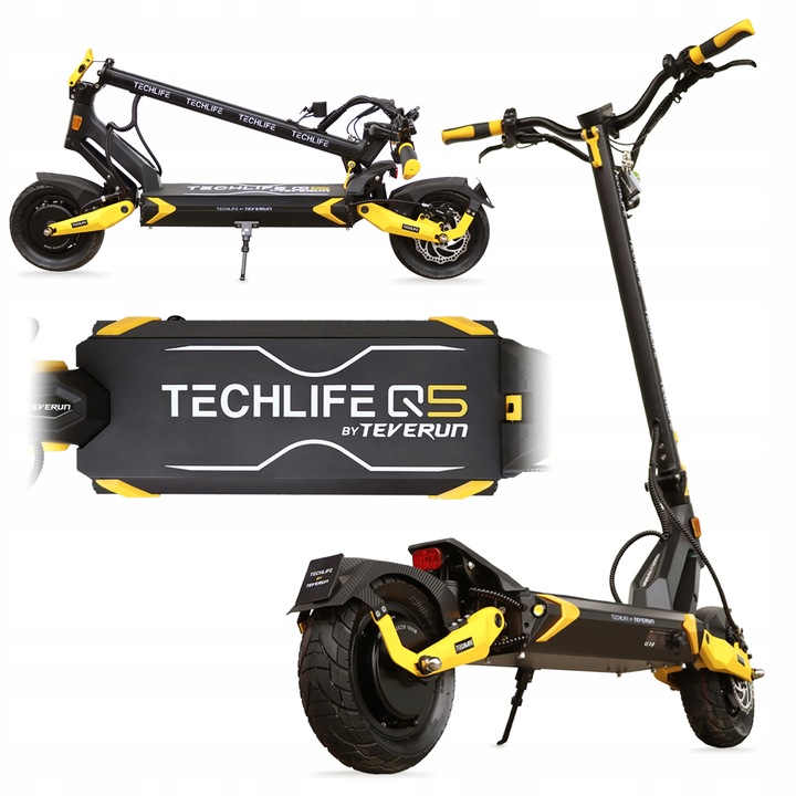 HULAJNOGA ELEKTRYCZNA 2x1500W BATERIA 52V 20Ah SAMSUNG TECHLIFE Q5 2.0