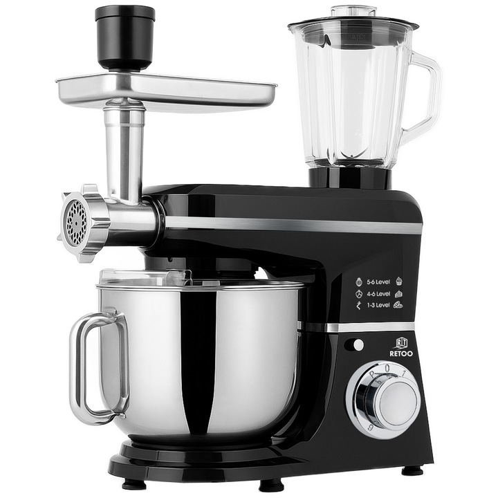 ROBOT KUCHENNY PLANETARNY Z MISĄ BLENDER MASZYNKA DO MIĘSA MIKSER 5w1