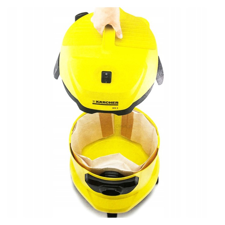10x Worki do odkurzacza KARCHER WD3 KWD3 SE 4001 papierowe z filtrem
