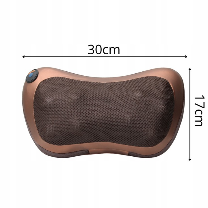 PODUSZKA MASUJĄCA DO KARKU SZYI PLECÓW RAMION CIAŁA NÓG MASAŻER SHIATSU