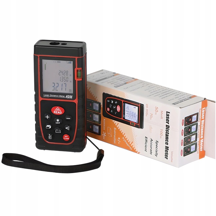 DALMIERZ LASEROWY KĄTOMIERZ CYFROWY MIERNIK ODLEGŁOŚCI POZIOMICA