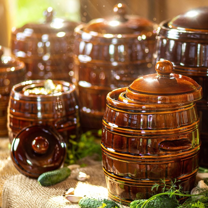 BECZKA KAMIONKA 12L GARNEK DO KISZENIA OGÓRKÓW KAPUSTY Z KOŁNIERZEM