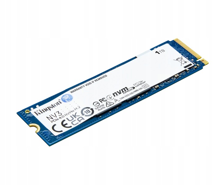 Dysk SSD Kingston 1TB NV3 M.2 2280 PCIe 4.0 NVMe 6000/4000 MB/s SNV3S/1000G