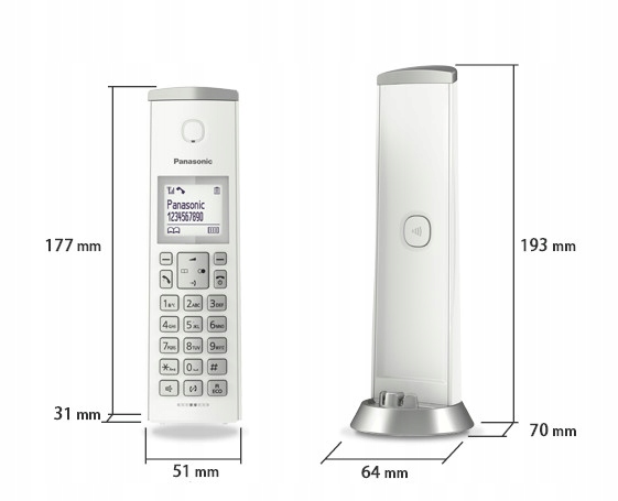 PANASONIC KX TGK 210 TELEFON DECT 4 SŁUCHAWKI
