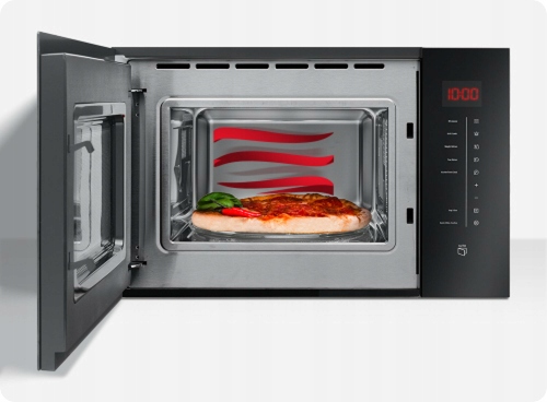 KUCHENKA MIKROFALOWA MIKROFALÓWKA AMMF 20M1S AMICA 700W SREBRNA 20L INOX