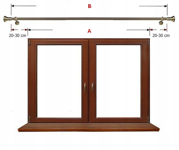 KARNISZ pojedynczy 19mm / 200 cm LUXURY CICHE KÓŁKA wzory 6 KOLORÓW wybór