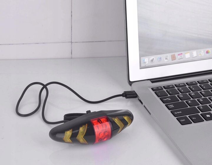 LAMPKA LED Tylna Rowerowa do Roweru Tył KIERUNKOWSKAZY Sterowana Pilotem