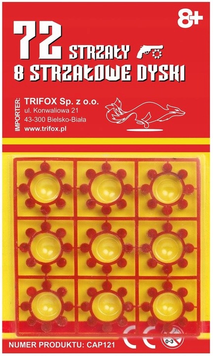 20x KAPISZONY HUKOWE SPŁONKA 8 STRZAŁÓW DO PISTOLETU 1440 STRZAŁY +DIABEŁKI