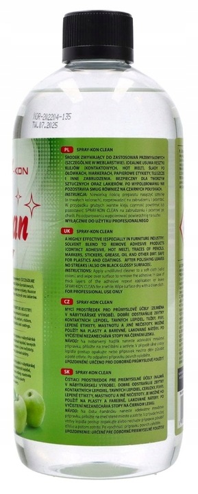 SPRAY-KON CLEAN ZMYWACZ CZYŚCIK HPL ABS PCV IN02