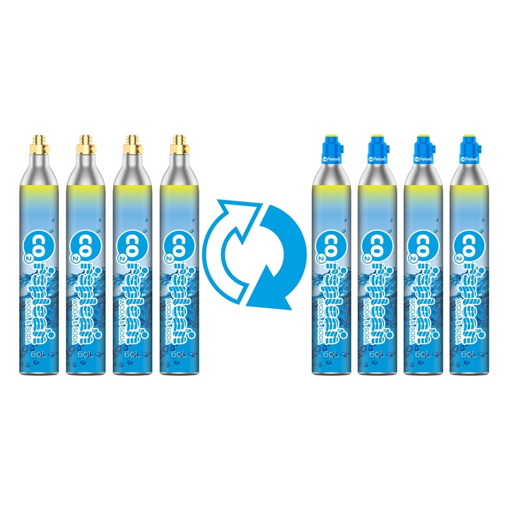 Corsplean napełnienie 4 butli CO2 spożywczy
