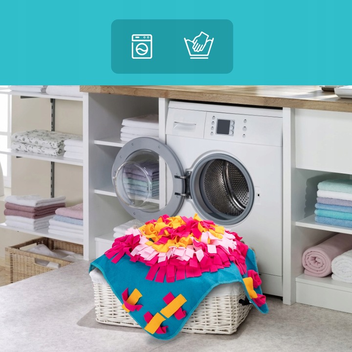 Mata Węchowa dla Psa i Kota Zabawka Edukacyjna na Przysmaki 70×70cm