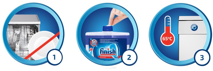 Zestaw Finish do zmywarki Sól 1,5 kg + Nabłyszczacz 400 ml + Czyścik