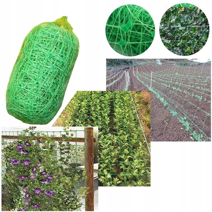 Siatka Podpora warzyw roślin pnących 2x10m 15x17cm AS-CN08151720010