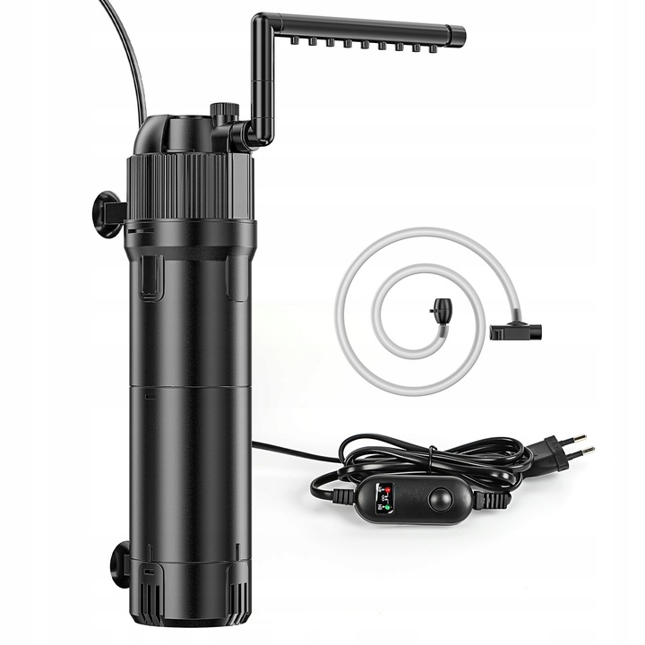 5W1 FILTR WEWNĘTRZNY Z LAMPĄ UV 800L/H DO AKWARIUM 100-300L Z UVC