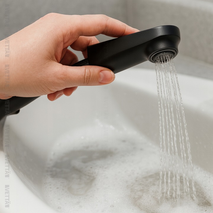 Bateria stojąca VETTÄ umywalkowa WYCIĄGANA kran do umywalki zlewu