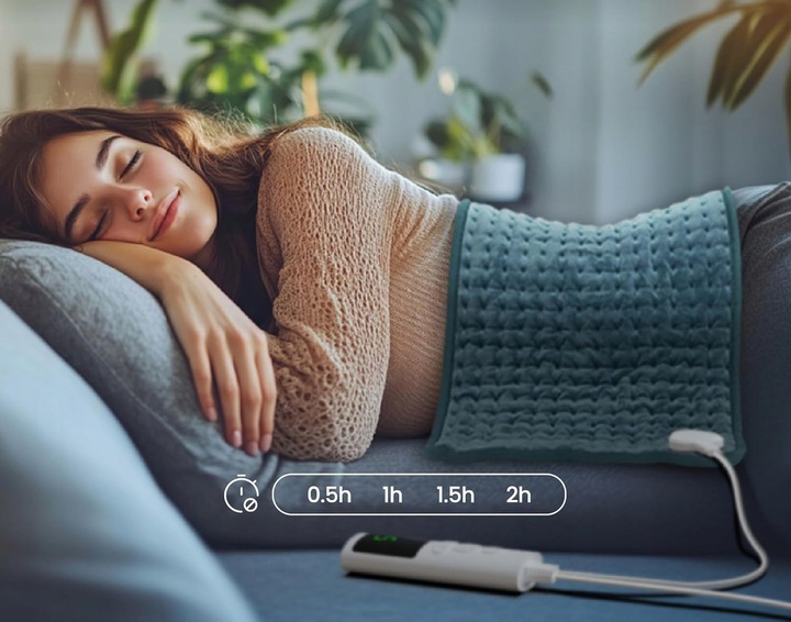 DUŻA PODUSZKA ELEKTRYCZNA PODGRZEWANA TERMOFOR MATA ROZGRZEWAJĄCA XL 60x30