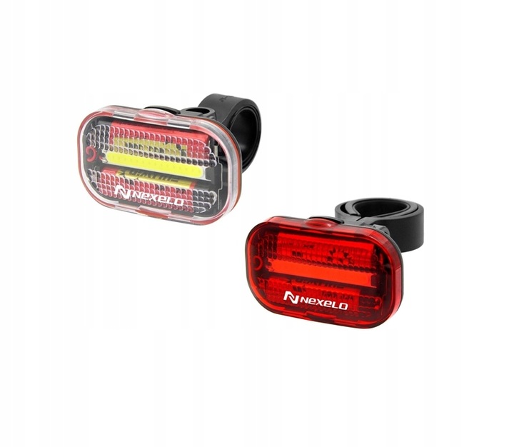 Lampki rowerowe lampka rowerowa przednia tylna na rower do roweru zestaw