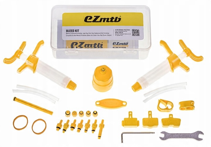 Zestaw BOX do odpowietrzania hamulców rowerowych 2x OLEJ mineralny EZmtb