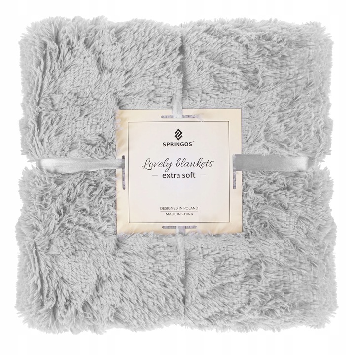 KOC WŁOCHACZ NARZUTA NA ŁÓŻKO PLED MIĘKKI GRUBY CIEPŁY 200x220 cm SZARY
