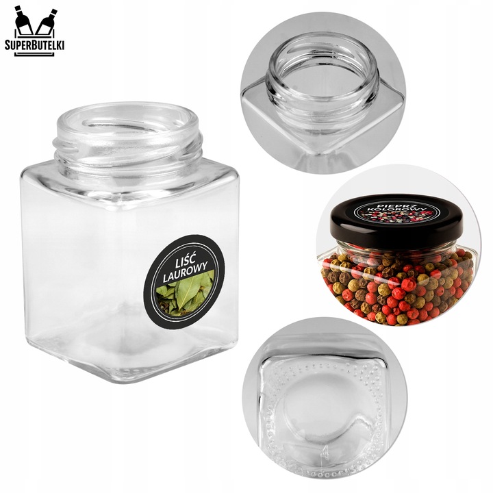 24x POJEMNIKI NA PRZYPRAWY DŻEM SŁOICZKI SZKLANE SŁOIKI 120 ml 80x