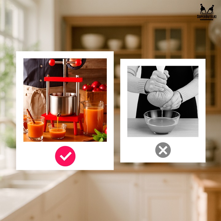 WYCISKARKA PRASA RĘCZNA DO WYCISKANIA OWOCÓW WINA SOKÓW 3L STAL