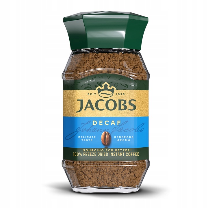 Kawa rozpuszczalna bezkofeinowa Jacobs Decaf 2x 100g