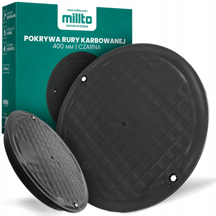 POKRYWA RURY KARBOWANEJ 400 MM TRZONOWEJ WŁAZ DEKIEL STUDNI STUDZIENKI P 6A