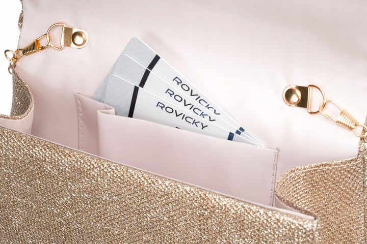 Kopertówka elegancka damska Rovicky wieczorowa na wesele wizytowa na ramię