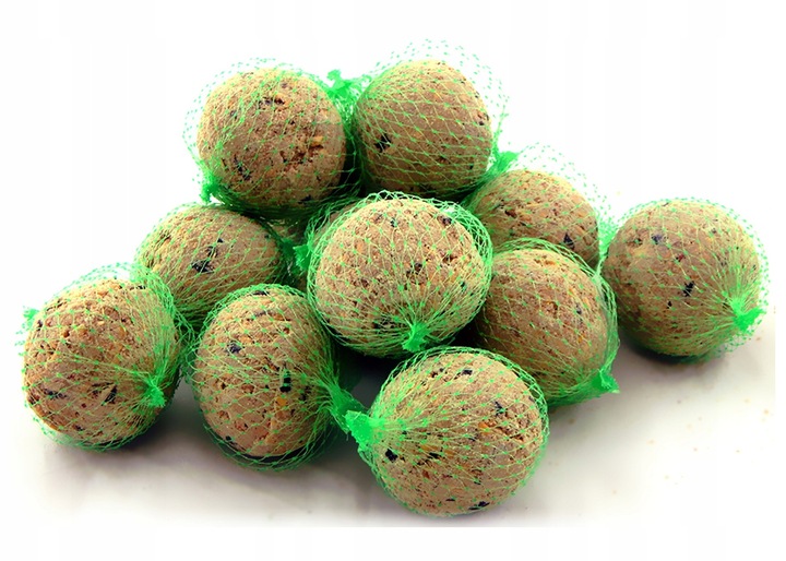 Kule Pyzy Tłuszczowe Pokarm Zimowy dla Dzikich Ptaków 100szt ZESTAW