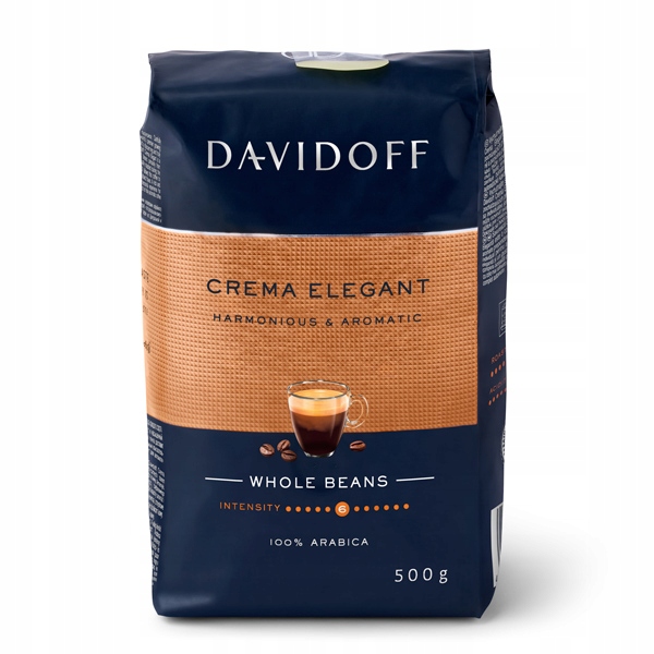 KAWA DAVIDOFF CAFE CREMA ELEGANT ZIARNISTA 500g